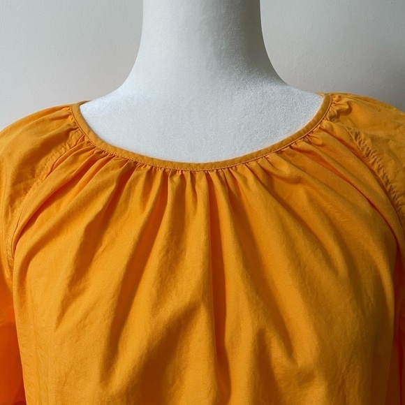 Banana Republic Orange Cotton relaxed fit dress size Medium Minimalist - Picture 3 of 8